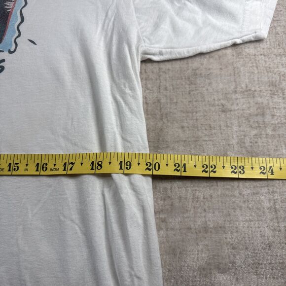 Vintage Y2K FRIENDS T-Shirt Adult L White Short Sleeve Tee TV Show - Picture 3 of 7